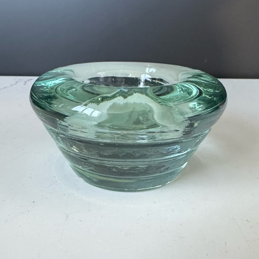 EUC Cherison Heavy Glass Tealight Candle Holder Made in Spain